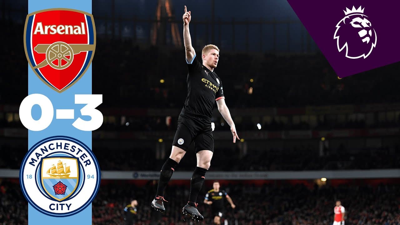 برتری 3-0 منچسترسیتی در ورزشگاه آرسنال با بریس کوین دی بروین
