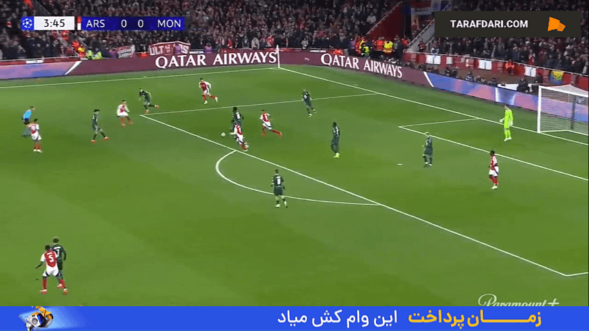 خلاصه بازی آرسنال 3-0 موناکو (لیگ قهرمانان اروپا - 25-2024)