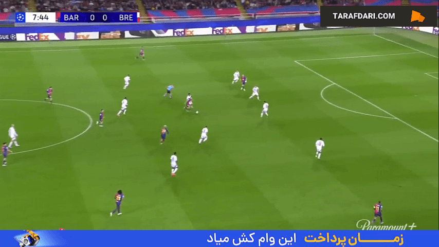 خلاصه بازی بارسلونا 3-0 برست (لیگ قهرمانان اروپا - 25-2024)