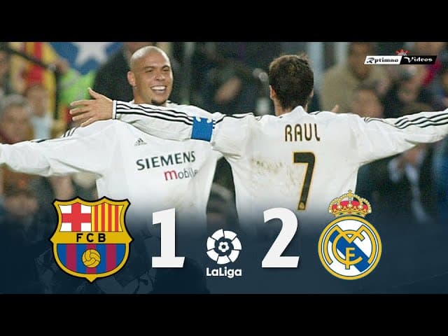 پلی به گذشته - برتری 2-1 رئال مادرید مقابل بارسلونا در نیوکمپ (6 دسامبر 2003)