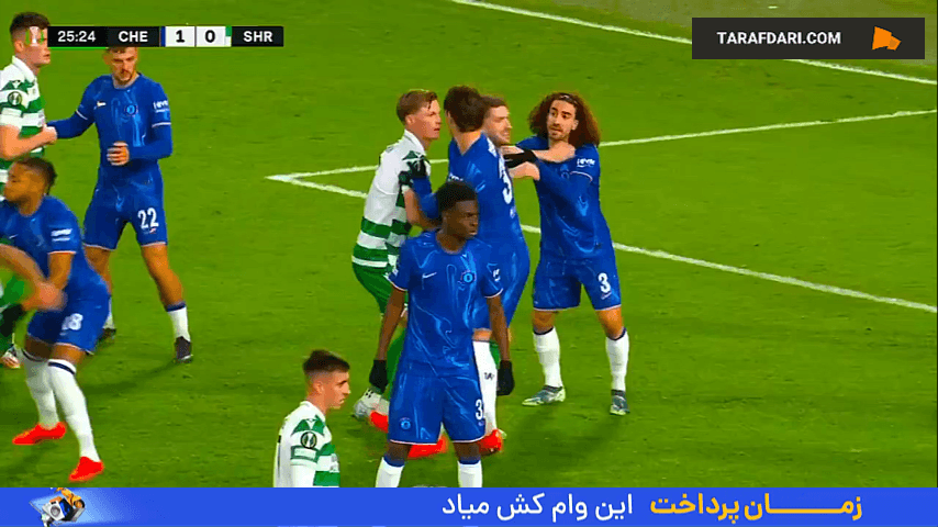 گل مارکوس پوم به چلسی (چلسی 1-1 شامروک روورز)