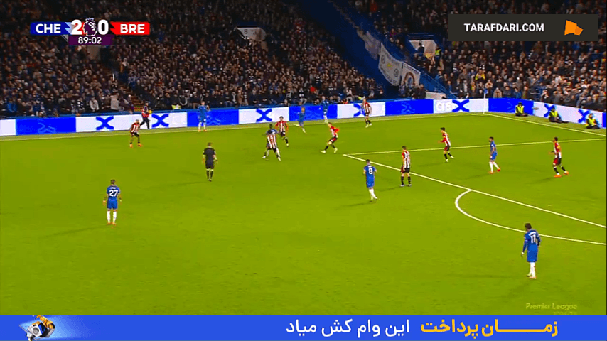 گل برایان امبومو به چلسی (چلسی 2-1 برنتفورد)