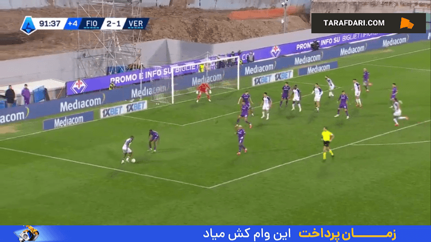 پاس گل داوید دخیا و هت تریک مویزه کین مقابل هلاس ورونا (فیورنتینا 3-1 هلاس ورونا)