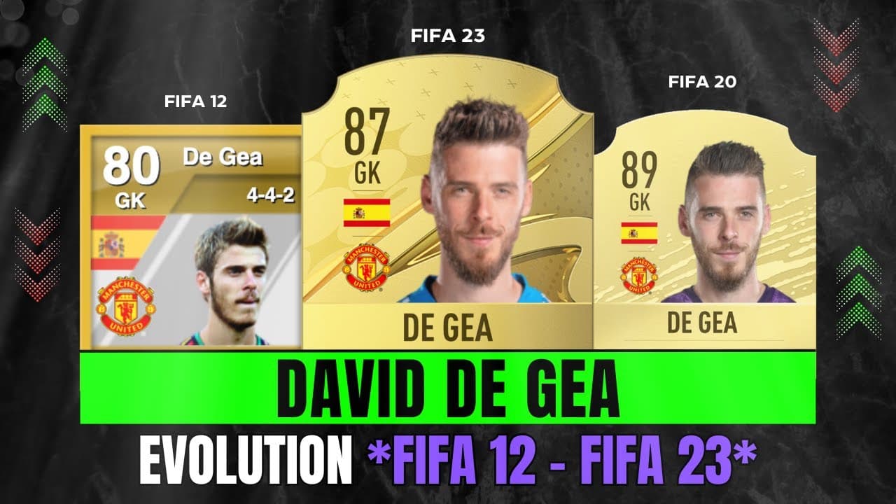 مقایسه ریتینگ داوید دخیا از FIFA 11 تا FIFA 23