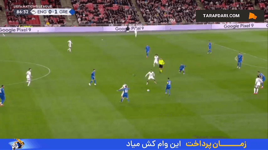گل جود بلینگام به یونان (انگلیس 1-1 یونان)