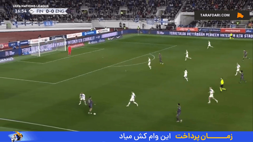 گل جک گریلیش به فنلاند (فنلاند 0-1 انگلیس)