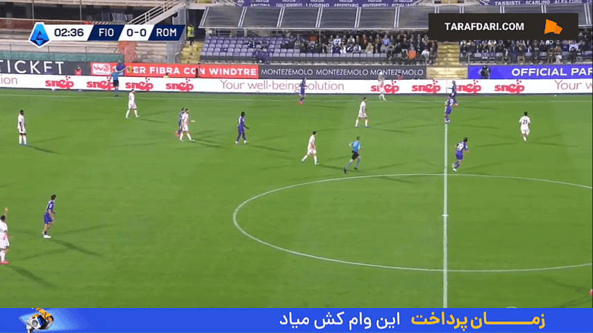 خلاصه بازی فیورنتینا ۵-۱ آاس رم (سری آ - 25-2024)