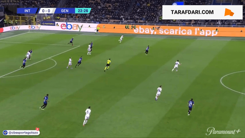 خلاصه بازی اینتر 2-1 جنوا (سری آ - 2023/24)