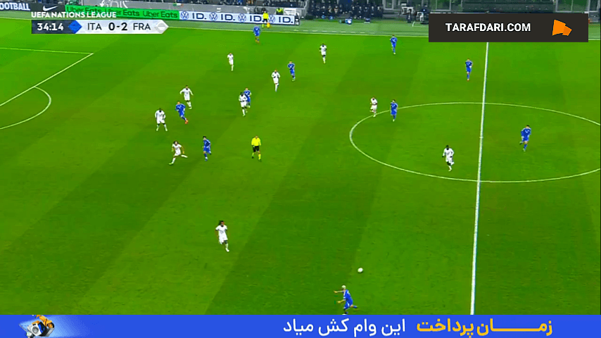گل آندره‌ آ کامبیاسو به فرانسه (ایتالیا 1-2 فرانسه)