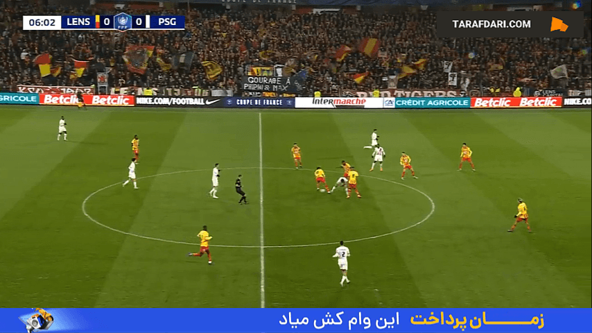 خلاصه بازی لانس 1 (3) - (4) 1 پاری سن ژرمن (جام حذفی فرانسه - 25-2024)