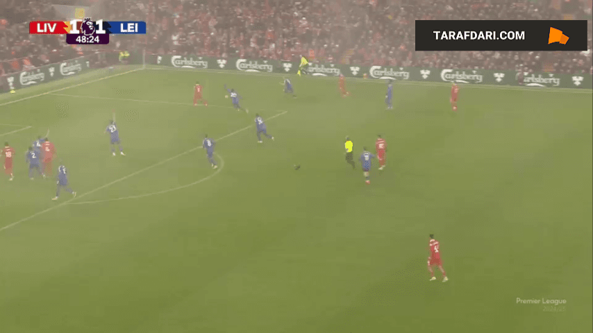 گل کرتیس جونز به لسترسیتی (لیورپول 2-1 لسترسیتی)