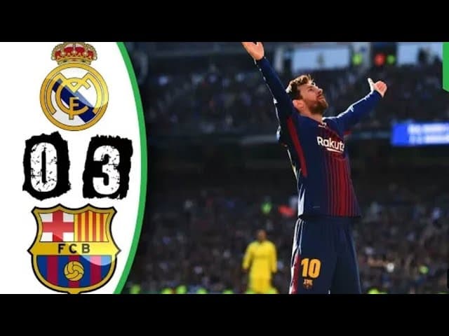 برتری 3-0 بارسلونا در سانتیاگو برنابئو مقابل رئال مادرید در سال 2017