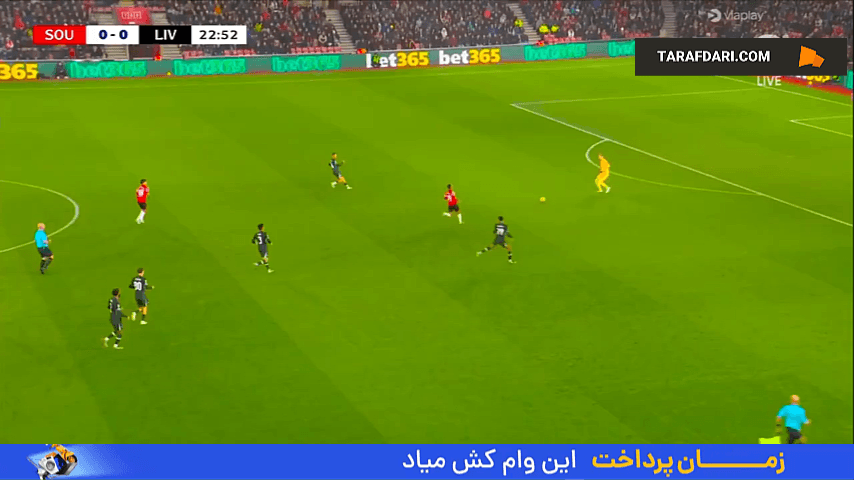 گل داروین نونیز به ساوتهمپتون (ساوتهمپتون 0-1 لیورپول)