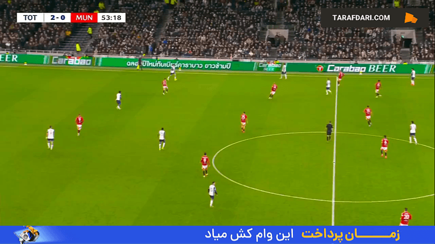 گل دوم دومینیک سولانکه به منچستریونایتد (تاتنهام 3-0 منچستریونایتد)