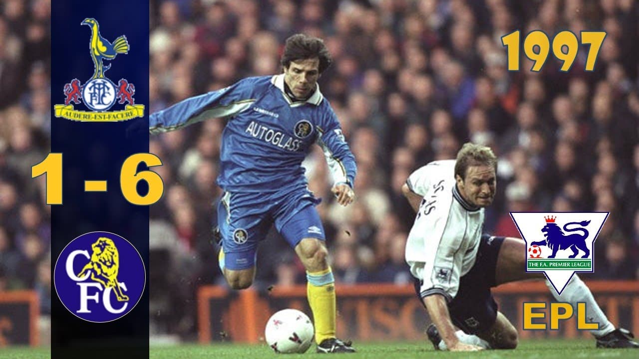 برتری 6-1 چلسی مقابل تاتنهام در وایت هارت لین با هت‌تریک توره آندره فلو (1997/12/6)