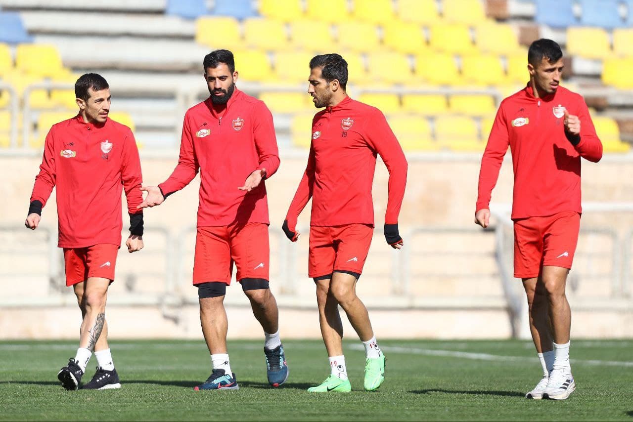 امید عالیشاه تنها غایب تمرین امروز پرسپولیس