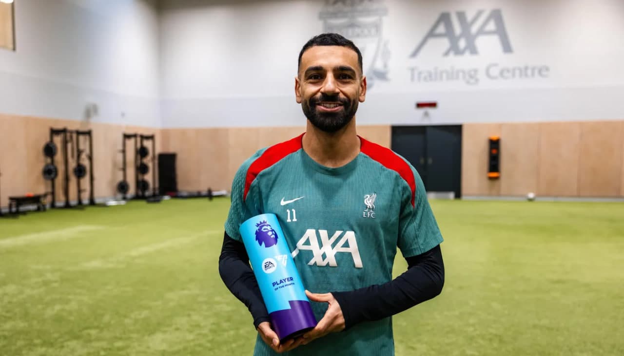 محمد صلاح بهترین بازیکن ماه نوامبر 2024 لیگ برتر انگلیس
