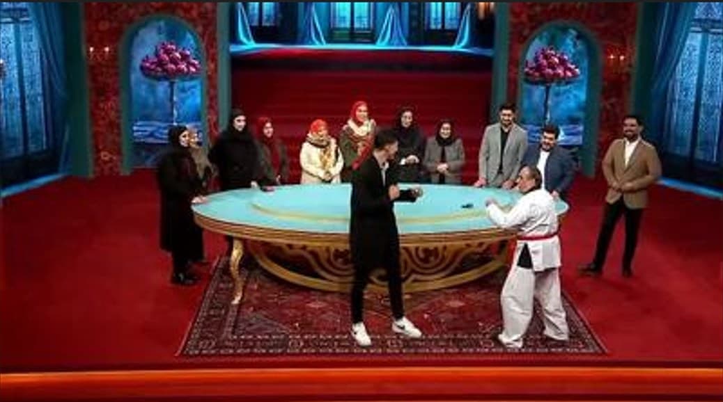 مبارزه بهمن هاشمی با آرین سلیمی، قهرمان المپیک در پخش زنده تلویزیونی!