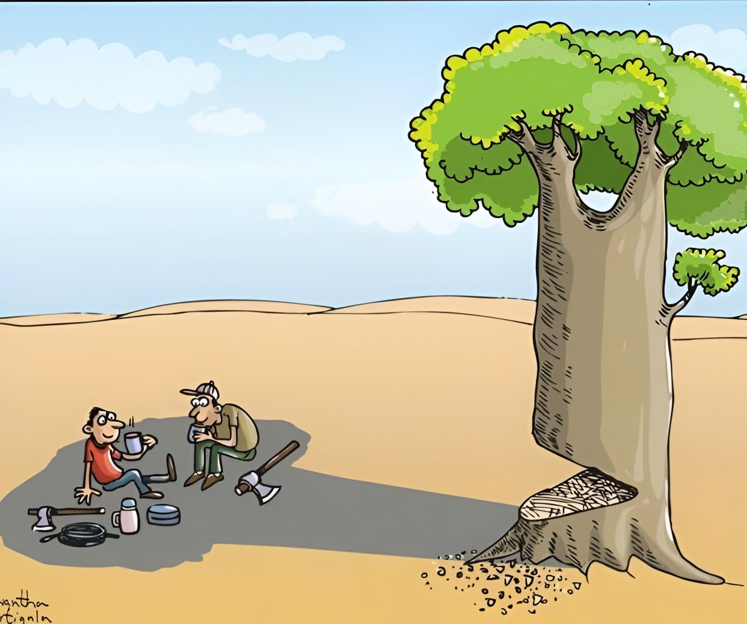 چند نقاشی با مفهوم عمیق (۱۸)