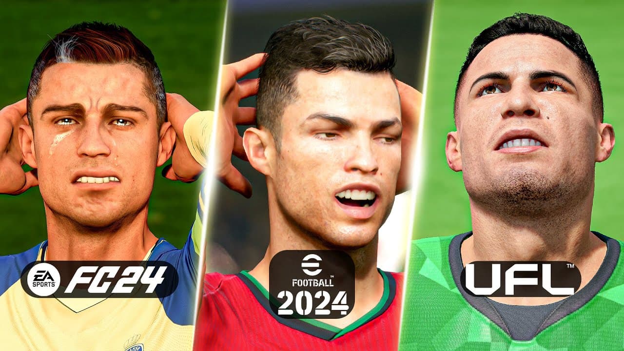 جزئیات گرافیکی گیم پلی eFootball  و FC 25 