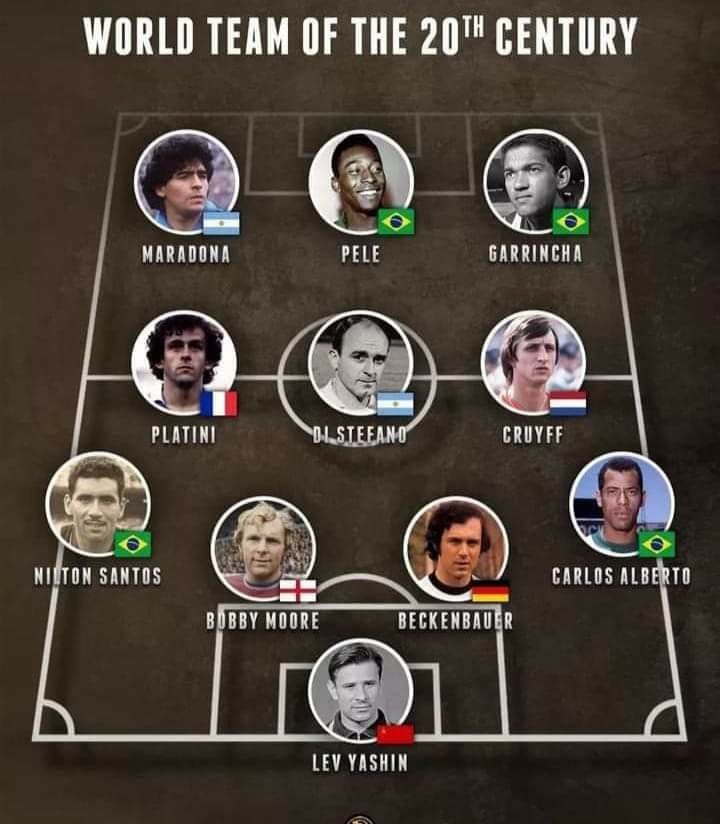 تیم فوتبال منتخب جهان در قرن ۲۰ با حضور دیگو مارادونا ، پله 
