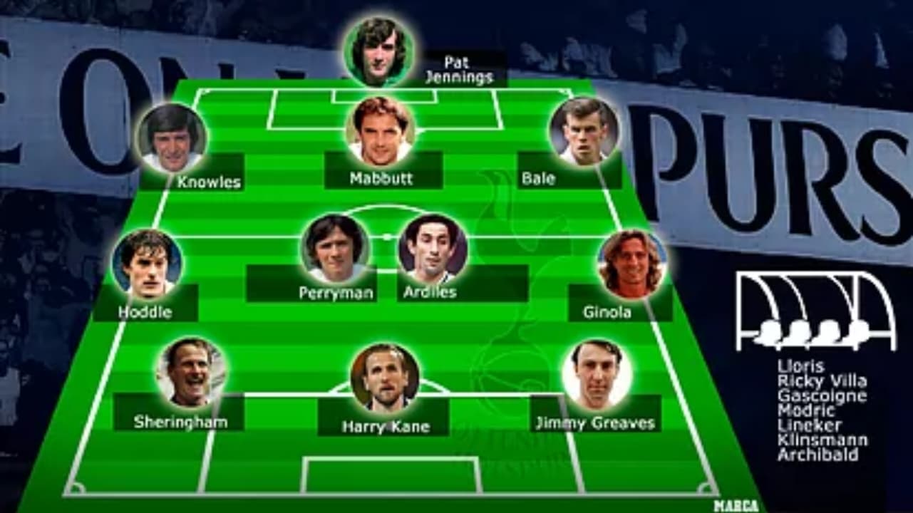 تیم منتخب تاریخ باشگاه تاتنهام ⚪