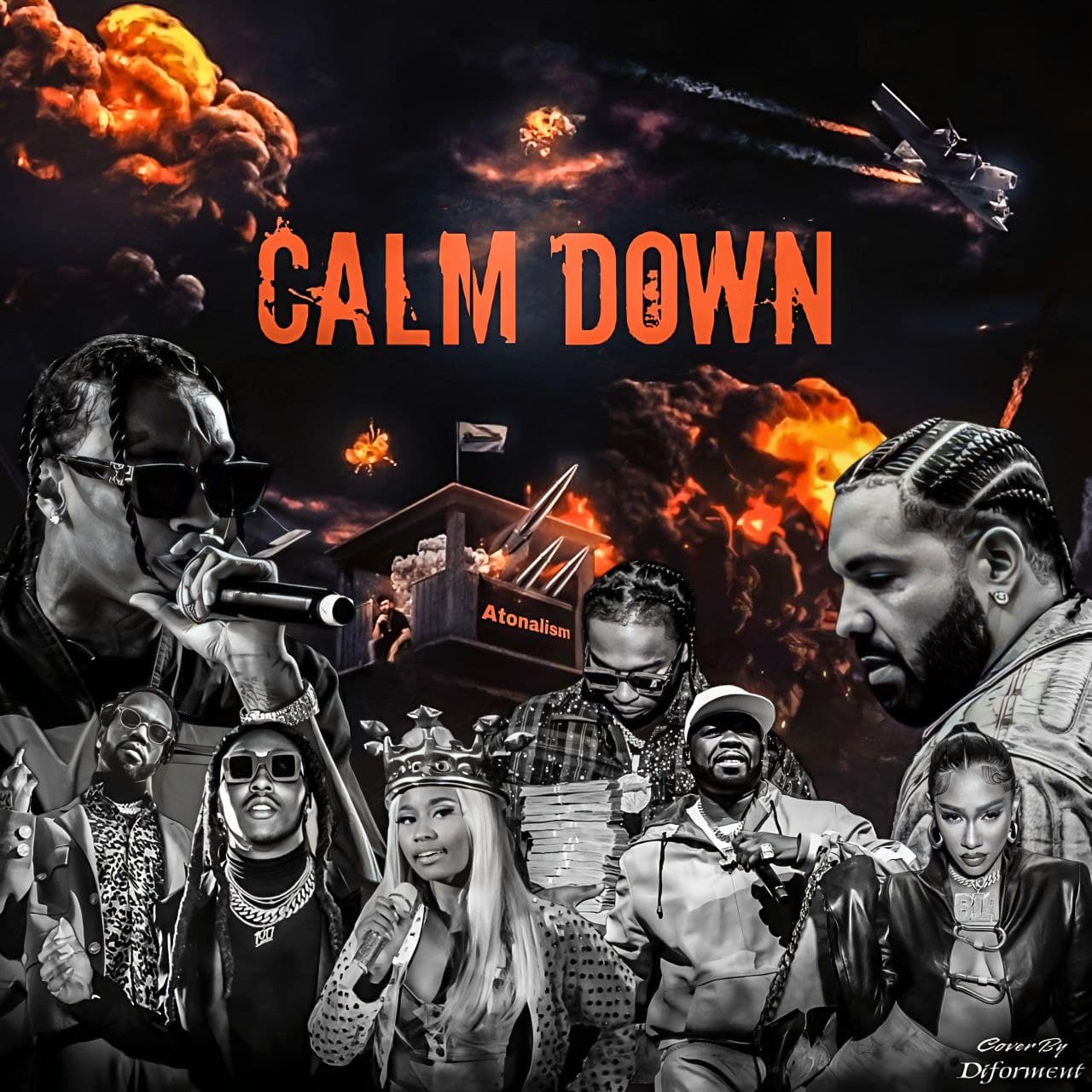 ریمیکس جدید  Calm Down از Pop Smoke × Drake × 50 Cent × Juicy J × BIA × TakeOff × Tyga × Nicki Minaj
