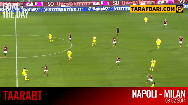 دانلود؛ گل روز باشگاه میلان - عادل تاعرابت به ناپولی (2014)