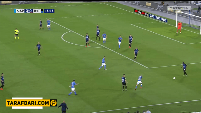 گل زیبای پیوتر زیلینسکی به اینتر (ناپولی 1-0 اینتر)