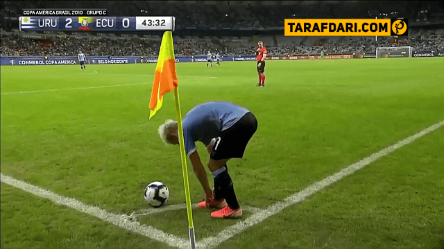 گل لوییس سوارز به اکاوادور (اروگوئه 3-0 اکوادور)