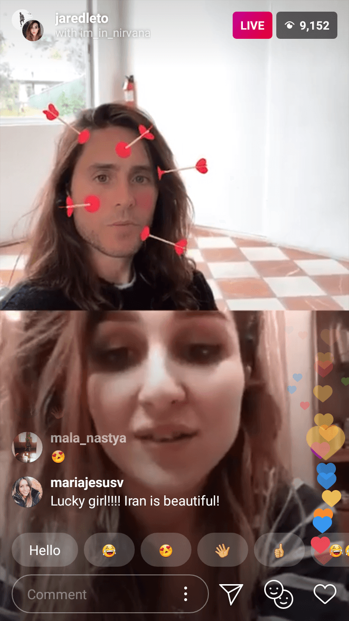 لایو جرد لتو (Jared leto) صحبت راجب ایران با یکی از طرفدارانش در ایران?