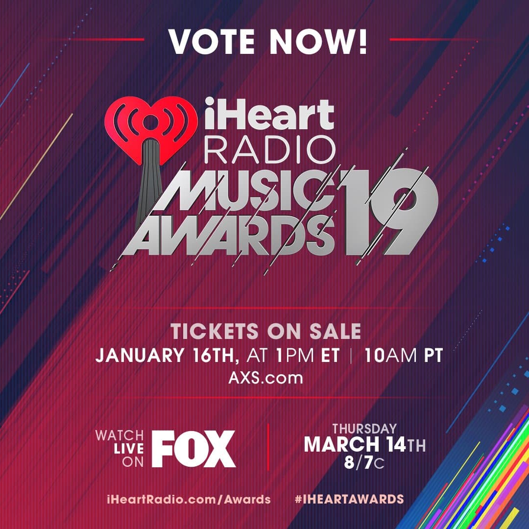 ? نامزد های 2019 iHeartRadio Music Awards اعلام شد