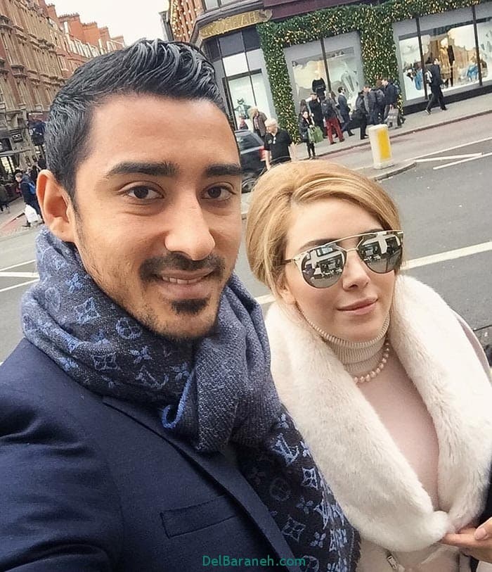 گردش رضا قوچان نژاد و همسرش سروین بیات در بارسلون! عکس