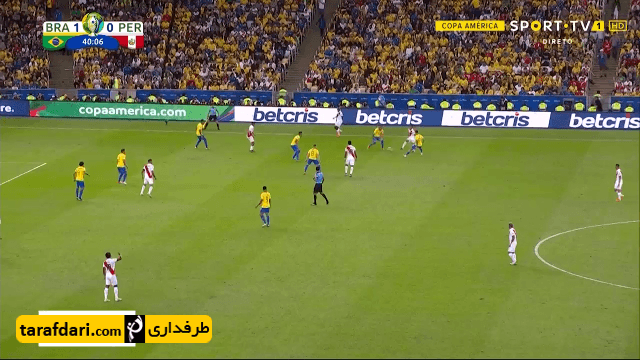گل پائولو گوئررو به برزیل (برزیل 1-1 پرو)