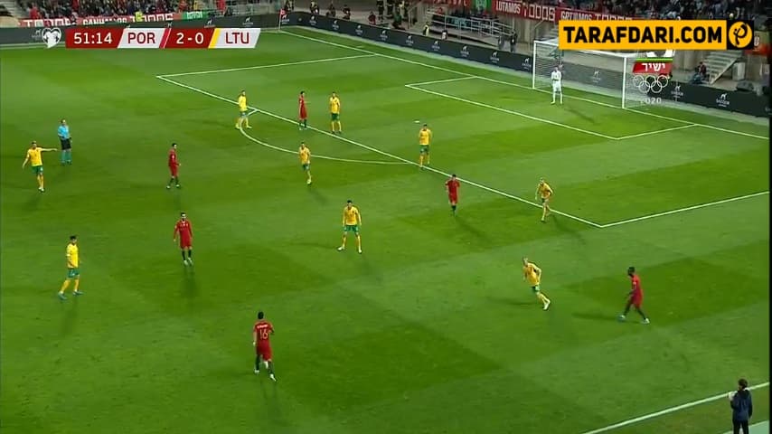 گل پیتزی به لیتوانی (پرتغال 3-0 لیتوانی) 