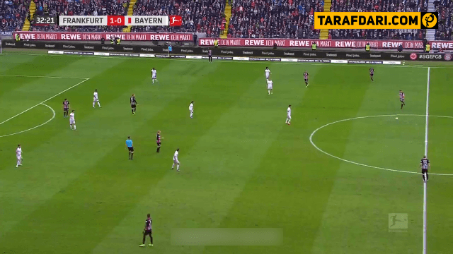 گل جبرئیل سو به بایرن مونیخ (فرانکفورت 2-0 بایرن مونیخ)