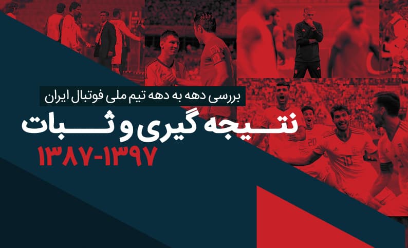اینفوگرافیک جامع تیم ملی فوتبال ایران (8): نتیجه گیری و ثبات (1397-1387)