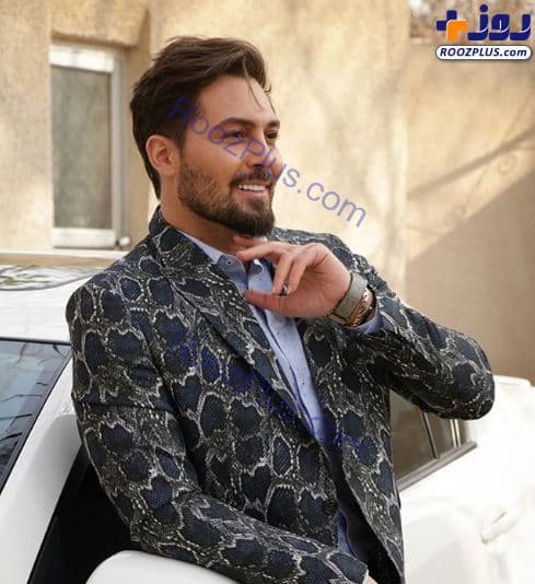 ژست مدل گونه دانیال عبادی سر صحنه فیلم+ عکس
