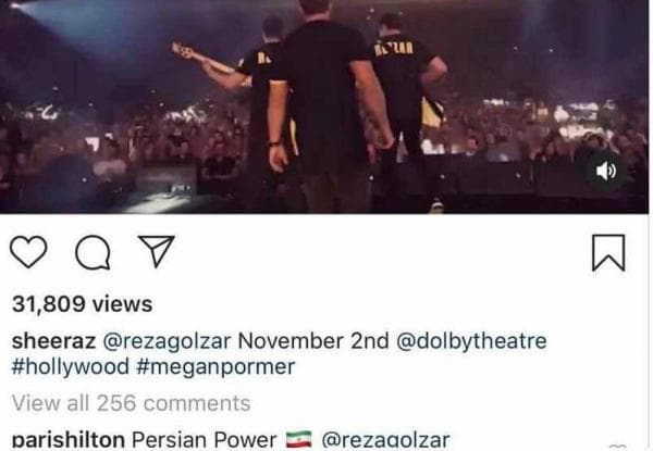 تعریف پاریس هیلتون، مدل و بازیگر زن آمریکایی از محمدرضا گلزار +عکس