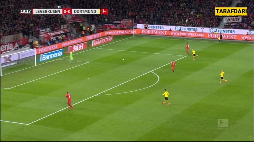 گل کوین فولاند به دورتموند (لورکوزن 1-0 دورتموند)
