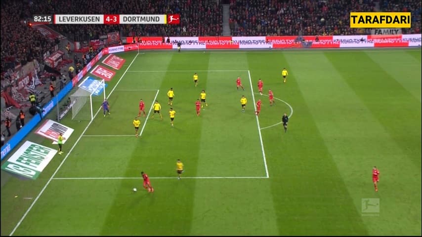 گل لارس بندر به دورتموند (لورکوزن 4-3 دورتموند) 