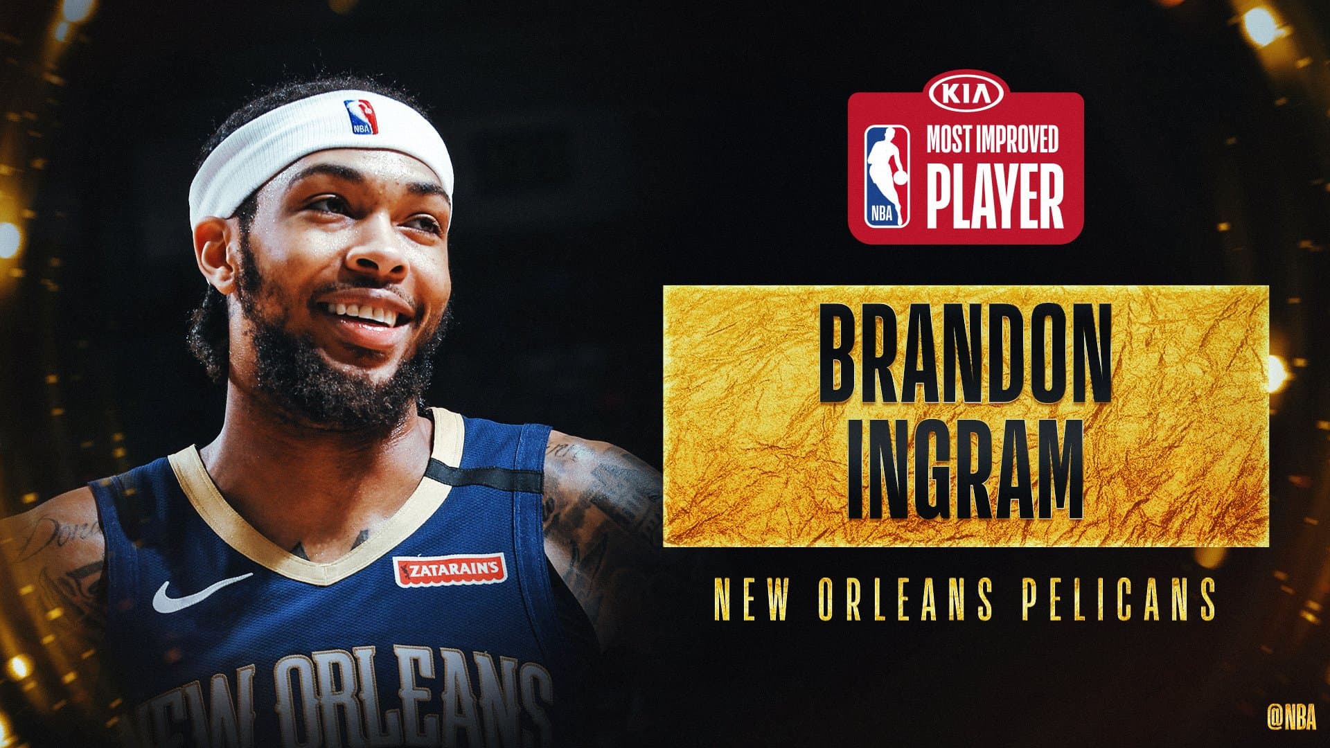 بسکتبال NBA | جایزه بیشترین پیشرفت فصل 2019/20 به برندن اینگرم رسید