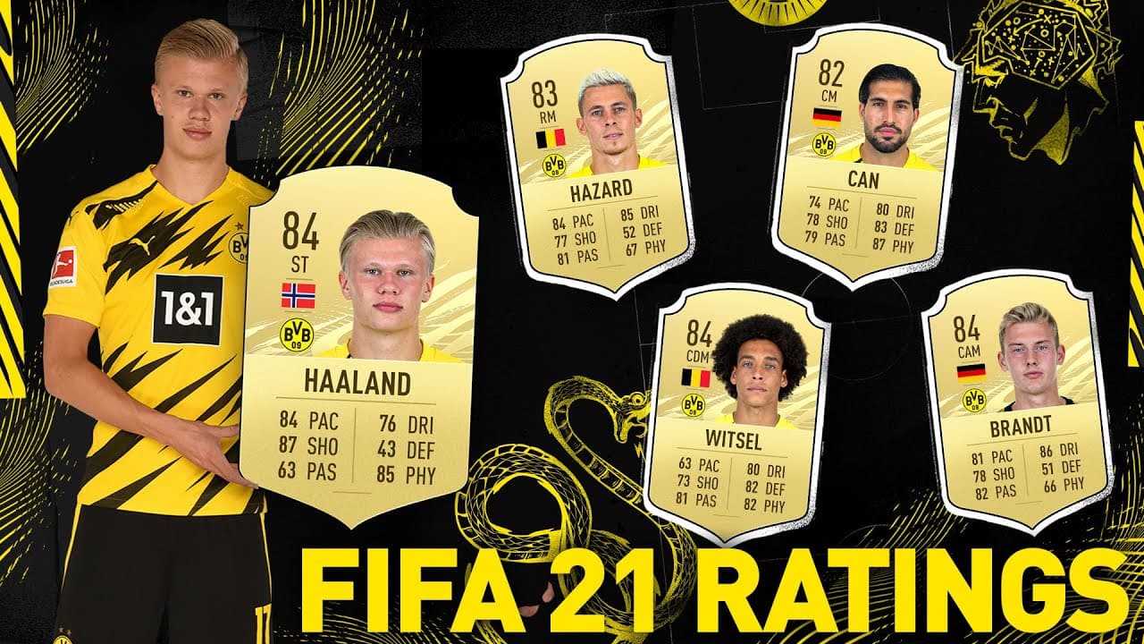 ریتینگ بازیکنان دورتموند در بازی FIFA 21 / ویدیو