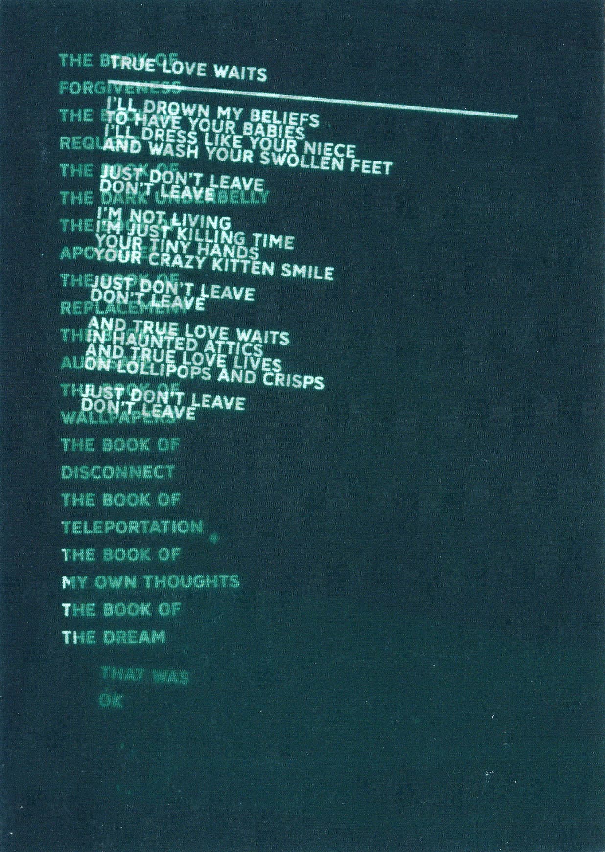 دانلود آهنگ True Love Waits از Radiohead 