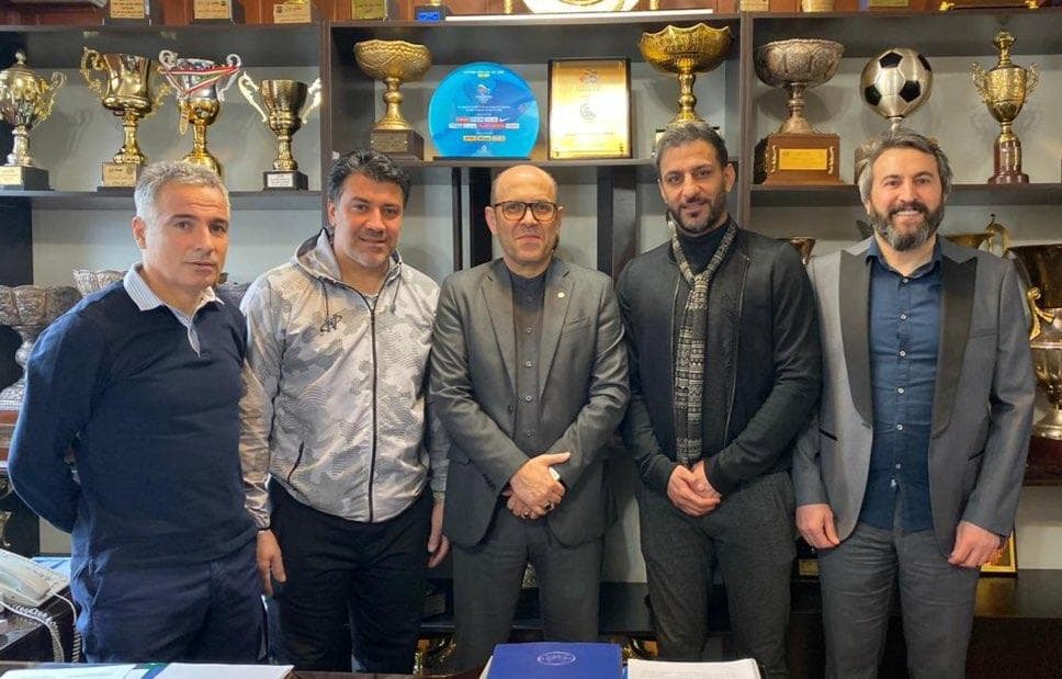 دیدار علیرضا اکبرپور، محمد نوازی، هادی شکوری و علی لطیفی با احمد سعادتمند، مدیرعامل باشگاه استقلال