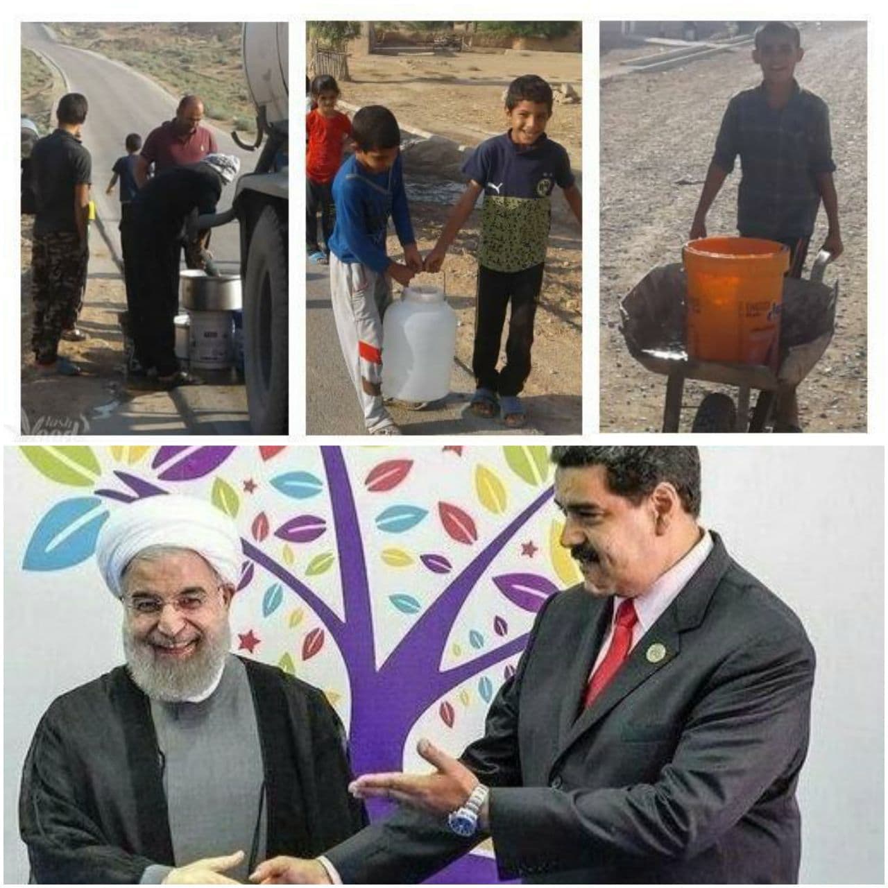 بنزین رو تا ونزوئلا میشه برد اما آب رو تا غیزانیه نه !