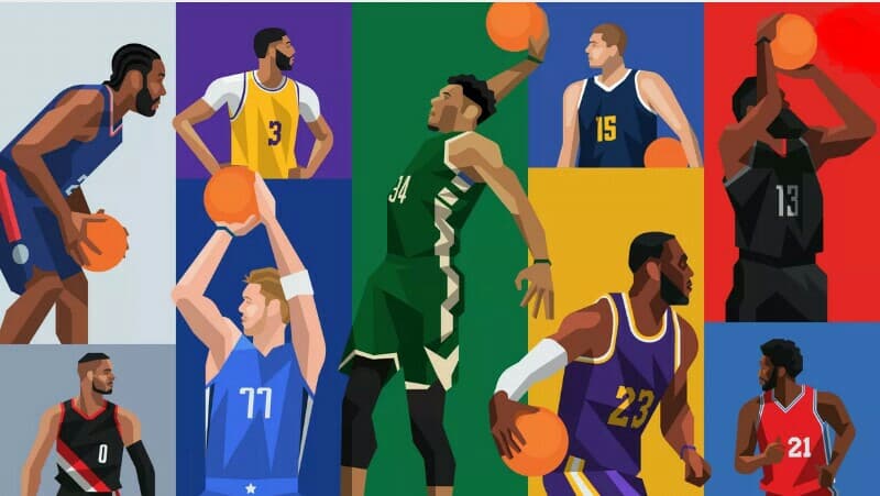 چالش تیم شش نفره مورد علاقه من(بسکتبال NBA)