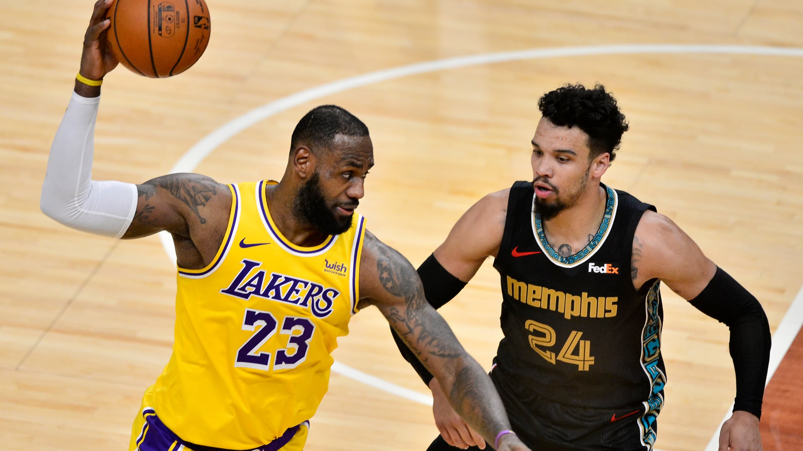 خلاصه بازی ممفیس گریزلیز 92-94 لس آنجلس لیکرز (فصل 2020/21 لیگ NBA)