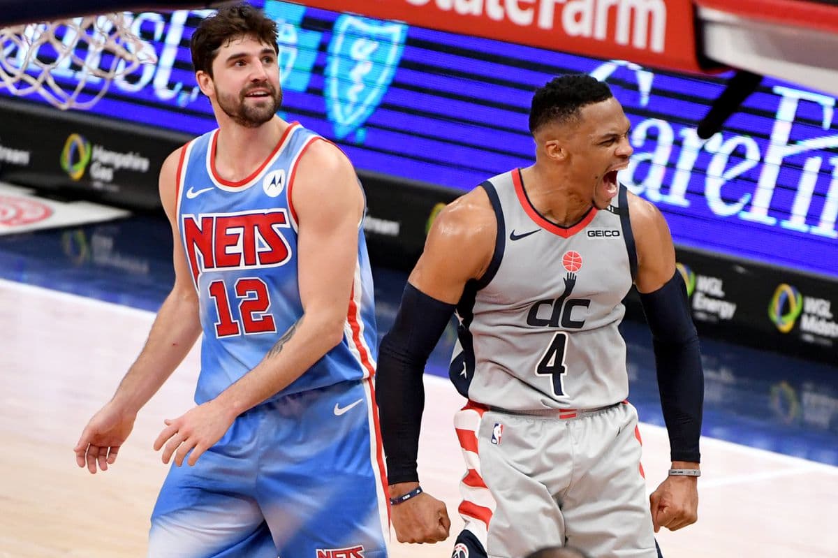 خلاصه بازی واشینگتن ویزاردز 149-146 بروکلین نتس (فصل 2020/21 لیگ NBA)