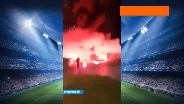 آتش بازی هواداران ناپولی به یاد دیگو مارادونا / ویدیو